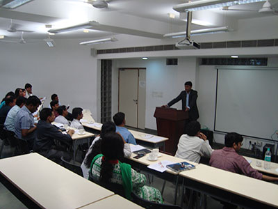 Speaking at Institute of Health Management Research, Dwarka
